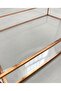 Copper Rose Glass Tray 4 mm Thick Glass Decorative 30cm X 20cm X 5cm - 3