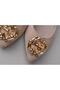 Seç 4051 Genuine Leather Buckled Women's Flat Shoes Mink Suede - 2