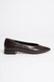 Women's Bitter Brown Daily Short Heeled Shoes Tr23Ms02B