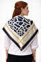 Choose Your Style Navy Blue Mosaic Chain Scarf / Bandana / Accessory / Shawl / Scarf 70X70 - 2