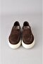 Seç 2315 Genuine Leather Women's Shoes Dark Brown - 3