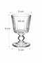 Set of 6 Striped Glass Shot Glasses – 65 ml |   Presentation Cup - 3