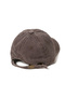Beige Embroidered Hat on a Coffee Background, Vintage Style Washed Cotton Fabric Hat with Embroidered Text - 3