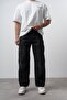 Men's Baggy Jean with Stitching Detail in Black