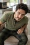 Heritage Khaki Patlı Short Sleeve Cotton Men's Pajama Set - 4