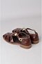 Seç 4168 Genuine Leather Women's Sandals Brown - 4