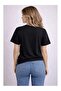 Love Teddy Bear Print Detailed Basic T-Shirt - 2