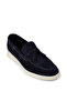 Men's Genuine Suede Navy Blue Tassel Loafer - 6