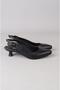 Seç 1211 Genuine Leather Heel Shoes (Heel Height: 5 cm) Black - 5