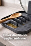 Multi-Purpose Spoon Rest - Ladle Holder - Lid Holder Matte Gray Kitchen Organizer - 3