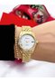 Steel Strap 2 Year Warranty 3 Atm Waterproof Women's Wristwatch + Bracelet Gift - 3