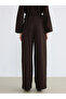 Lcw Modest Brown Soft Touch Women's Sweatpants with Elastic Waist - 4
