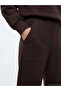 Lcw Modest Brown Soft Touch Women's Sweatpants with Elastic Waist - 3