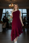Asymmetrical One-Shoulder Neckline Dress - 3
