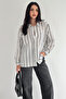 Women's Striped Oversize Shirt – Relaxed Fit Casual Elegance - 2