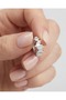 Rivexa Zircon Stone Rhythm Oval Ring Steel Xuping Earrings - 5