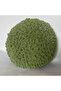 Hand Knitted Pistachio Green Puffy Throw Pillow - Ultra Soft Gift Decorative Pillow 36X36 cm - 6