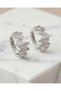 Rivexa Zircon Stone Rhythm Oval Ring Steel Xuping Earrings