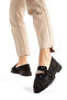 Mdl 758 Satin Butterfly Stone Detailed Loafer - 5