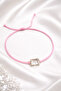 Stone-Embellished Adjustable Rope Bracelet Minimal Stylish Design - 2