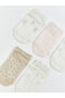 Two Mt Shop Quality Lcw Baby Ecru Openwork Baby Girl Booties Socks 5-Pack - 5