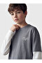 Original Oval Collar Long Sleeve Boys' T-Shirt