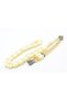 Capsule Cut White Beirut Amber Prayer Beads - 2