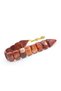 Coarse Grain Maroon Powder Amber Fish Prayer Beads - 2