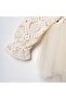 Ella Long Sleeve Lace Baby Girl Romper with Bow on the Back - 3