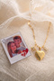 Photographed Lettered Pole Star Steel Necklace - 5