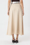 Long High Waist Comfortable Fit Skirt with Shawl Detail # 8447 - 6