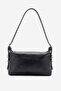 Capella Women's Baguette Bag Real Leather Black
