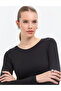 Black Slim Fit Knitted Blouse 50317061-Vr046 - 2