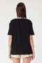 Cotton Relaxed Fit T-Shirt with Embroidery and Shawl Detail # 8364 - 6