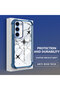 Samsung Galaxy S23 Compatible Camera Protected Transparent Soft Silicone Phone Case Airplane Pattern - 3