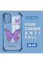 Samsung Galaxy A04E Compatible Camera Protected Transparent Soft Silicone Phone Case Butterfly Pattern