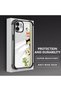 iPhone 12 Compatible Camera Protected Transparent Soft Silicone Phone Case Cat Pattern - 3