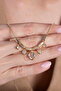 Women's Luck Model Dangling Heart Necklace - 3
