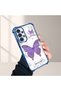 Samsung Galaxy A33 Compatible Camera Protected Transparent Soft Silicone Phone Case Butterfly Pattern - 2