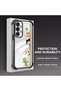 Samsung Galaxy A23 Compatible Camera Protected Transparent Soft Silicone Phone Case Cat Pattern - 3