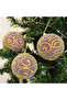Luxury Tree Decoration Balls Brown 3-Piece Set - 8cm -