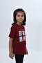 Girl's Printed Crew Neck Drop Shoulder Short Sleeve T-Shirt 24982 - 2