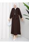 Alina Zippered Suit with Stone Buttons and Skirt - 2