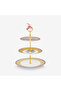 Lily & Lotus Yellow Porcelain 3-Tier Serving Plate 26.5 cm - 3