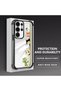 Samsung Galaxy S24 Ultra Compatible Camera Protected Transparent Soft Silicone Phone Case Cat Pattern - 3