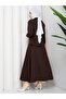 Alina Zippered Suit with Stone Buttons and Skirt - 6