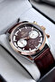 Leather Strap - Brown - Men's Wristwatch - with Bracelet Gift - 3