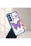 Samsung Galaxy A23 Compatible Camera Protected Transparent Soft Silicone Phone Case Butterfly Pattern - 2