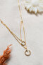 Women's Double Chain Model Nail Necklace