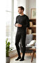 Unisex Brushed Inside Thermal Underwear Tights Black - 5